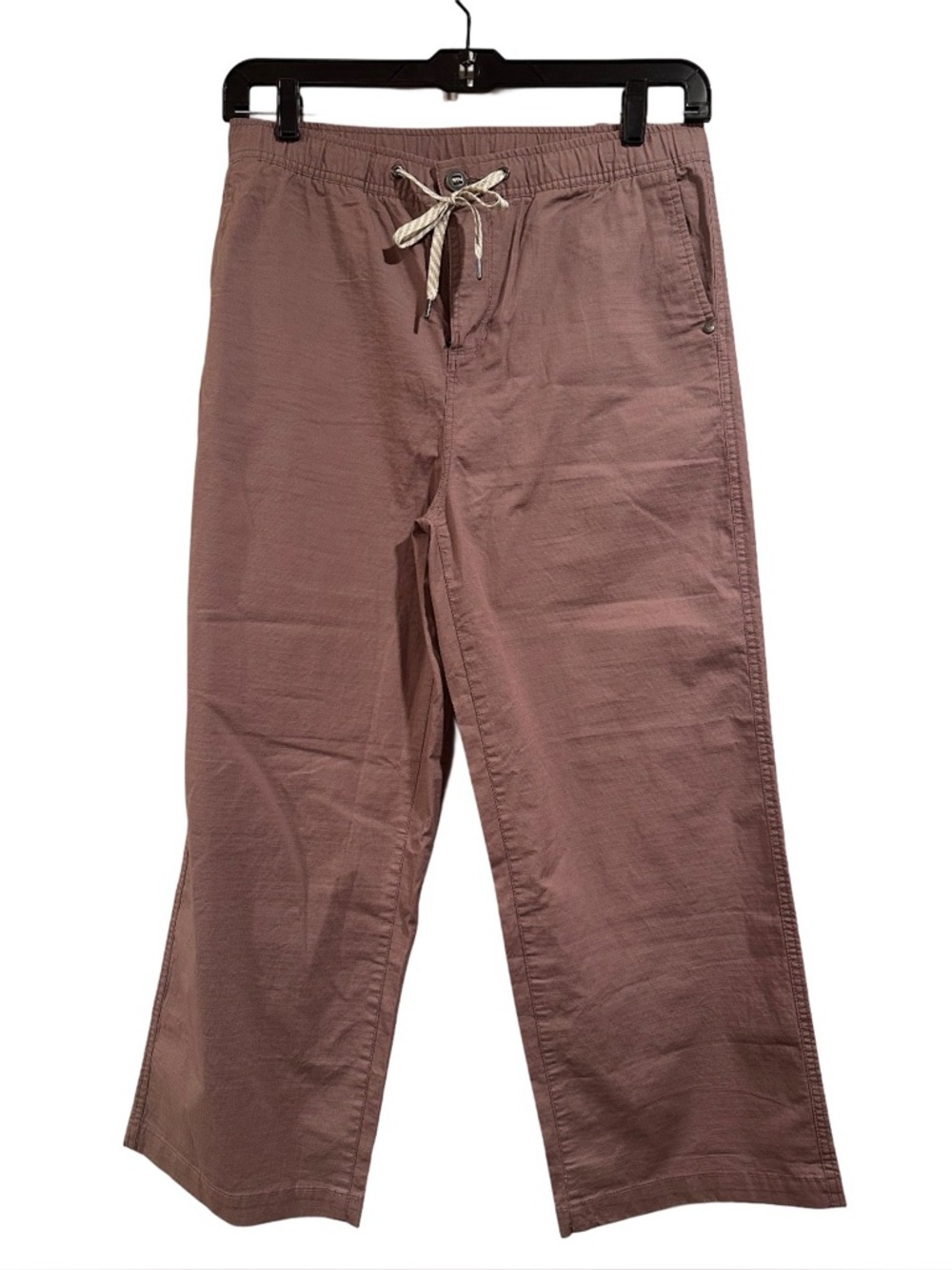 Vuori Women's Ripstop DuraTerra™ Wide Leg Crop Pants Mauve/Dusty Rose Large EUC - Picture 4 of 16